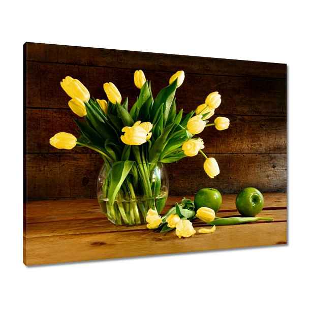 Obrazy 80x60 Žluté tulipány
