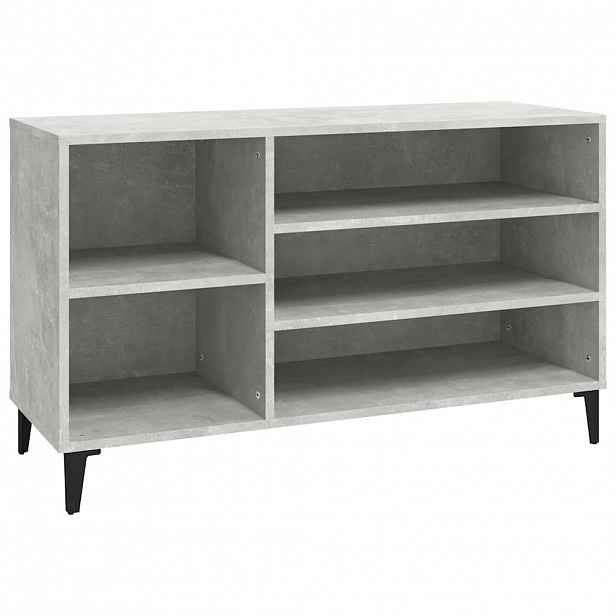 vidaXL Botník betonově šedý 102x36x60 cm kompozitní dřevo