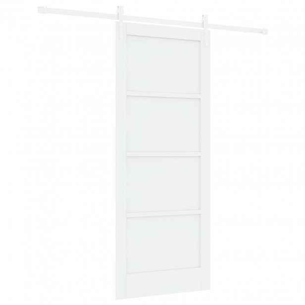 vidaXL Posuvné dveře ORKDAL 83 x 202 cm Masivní borovicové dřevo Bílá