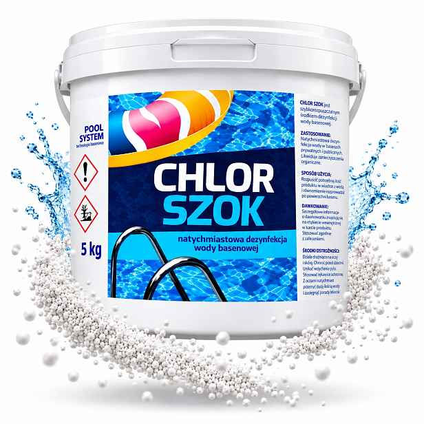 Chlorové Granule 5 Kg Do Bazénu Okamžitá Dezinfekce A Čistá Voda