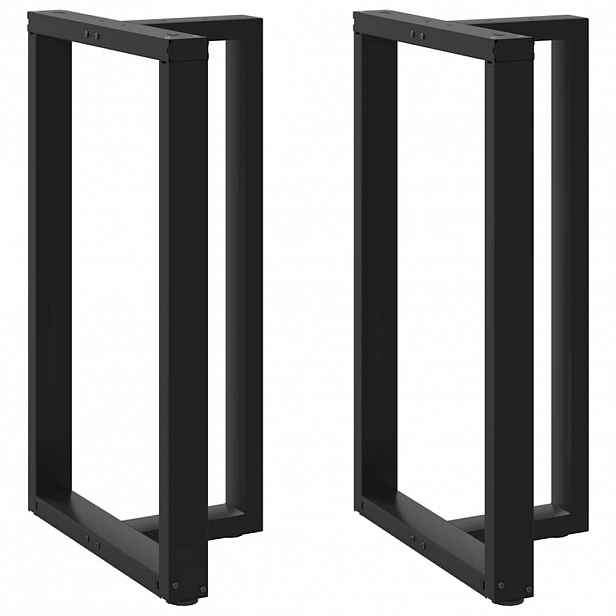 vidaXL Nohy barového stolu ve tvaru T, 2 ks, černé, 60 x 35 x (100-101) cm, ocel
