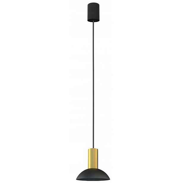 Závěsná lampa Hermanos C Černá Zlatá 1xGU10 15,5 cm Stropní Svítidlo Pokoj