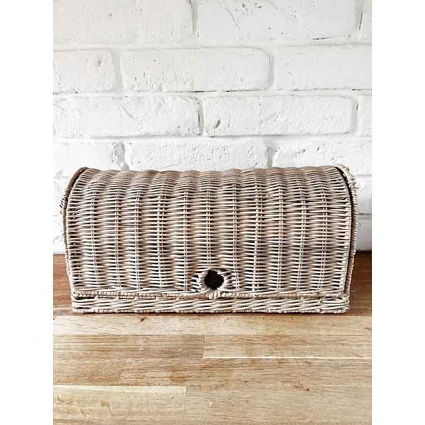 Ratanový chlebník Rustic Bread Box Hampton Nádoba na pečivo Ratanový koš