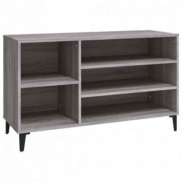 vidaXL Botník šedý sonoma 102x36x60 cm kompozitní dřevo