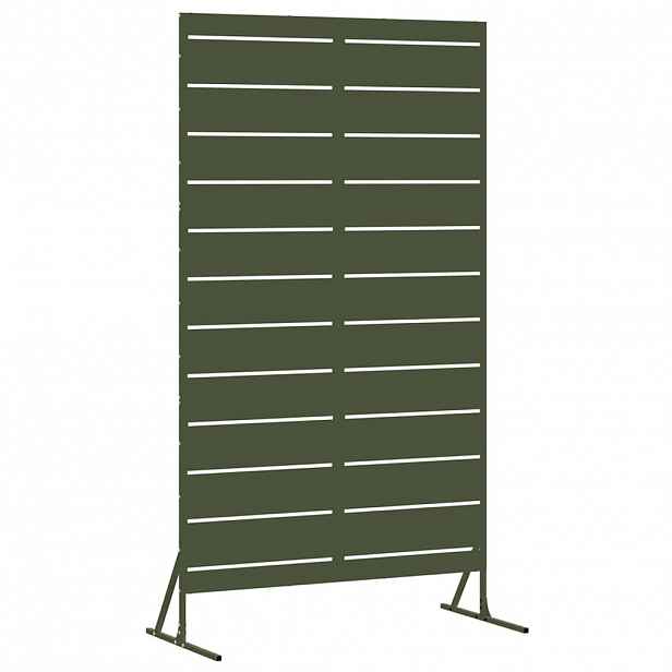 vidaXL Obrazovka pro soukromí 100 x 50 x 180 cm Ocel Olivově zelená