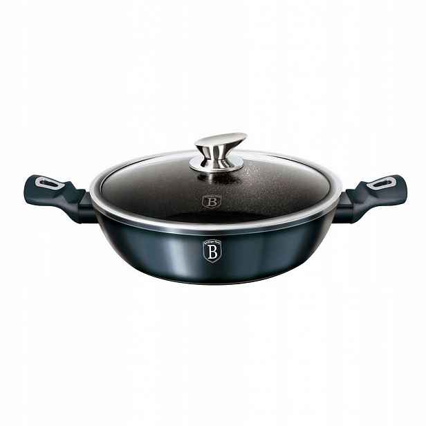 BH-1877 Hrnec granitový nízký 28 cm 3.8 l BerlingerHaus Aquamarine Line