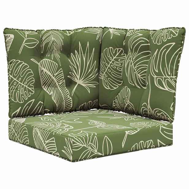 vidaXL Venkovní polštář na pohovku Polyester Listový design