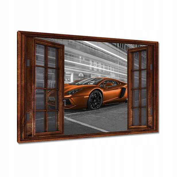 Obrazy 120x80 Oranžová fura