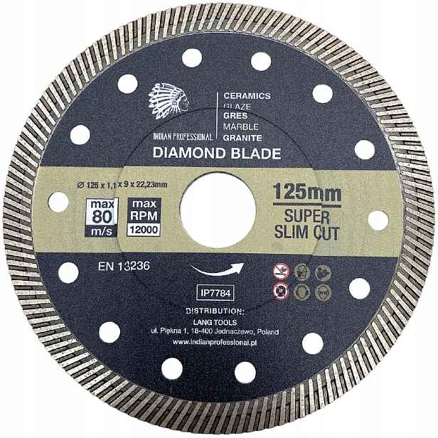 Indian Professional Diamantový kotouč Slim 125 mm