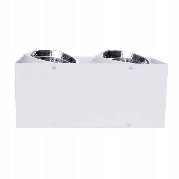 Milagro Plaza Stropní svítidlo 2x35W GU10 AR111 Bílá hliníková