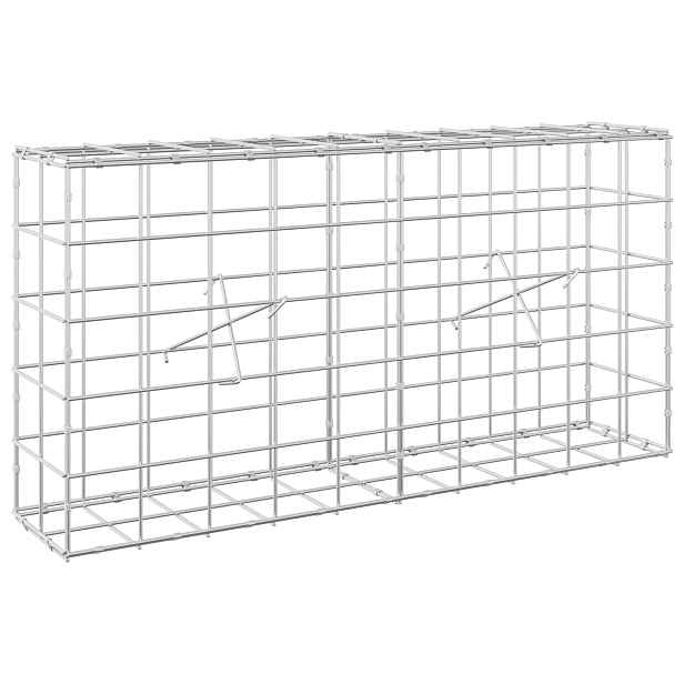 vidaXL Gabion s drátem 5 mm a síťkou 10x10 cm 100x20x50 cm