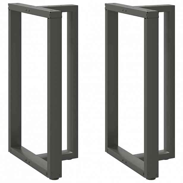 vidaXL Nohy barového stolu ve tvaru T, 2 ks, antracitové, 60 x 35 x (100-101) cm, ocel