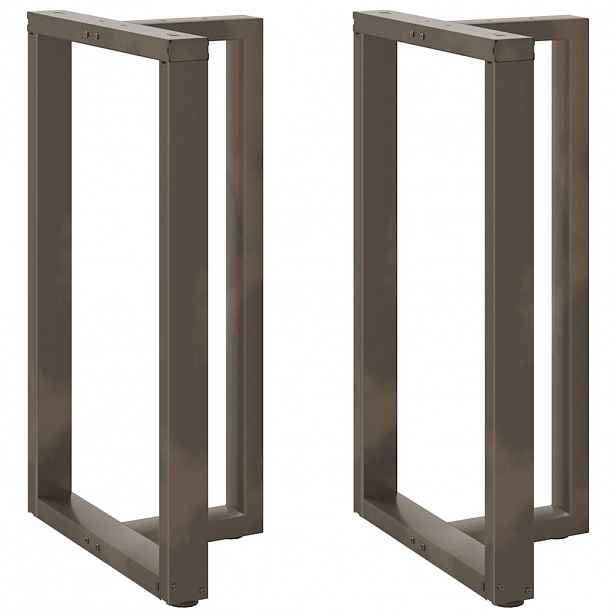 vidaXL Nohy barového stolu ve tvaru T, 2 ks, černé, 60 x 35 x (100-101) cm, ocel