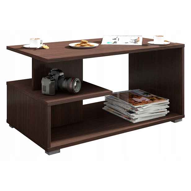 Konferenční stolek Pin wenge 90x51 cm do obývacího pokoje Akd