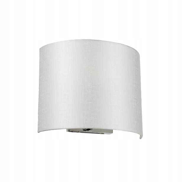Nástěnné svítidlo chrom krémové stínidlo 29 cm do obývacího pokoje Designer's Lightbox
