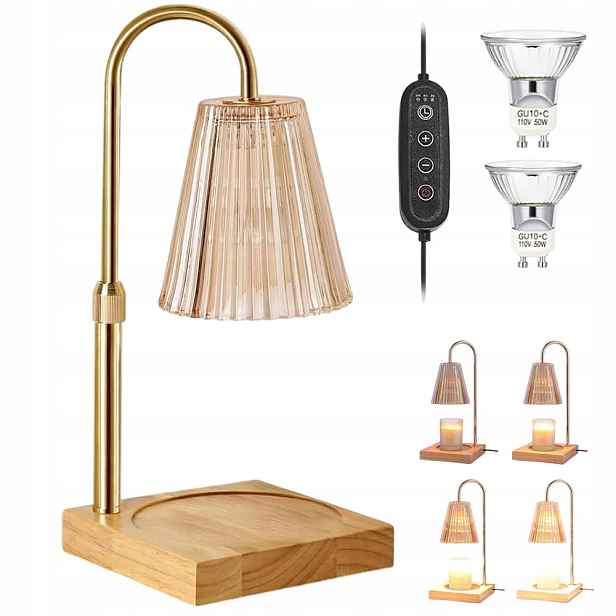 Ohřívač svíček, vintage elektrická lampa, stmívatelná