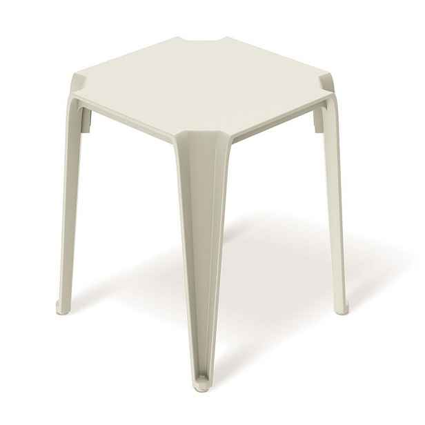 Prosperplast Zahradní odkládací stolek LOTTIES 39,6x39,6x46,5 cm béžový