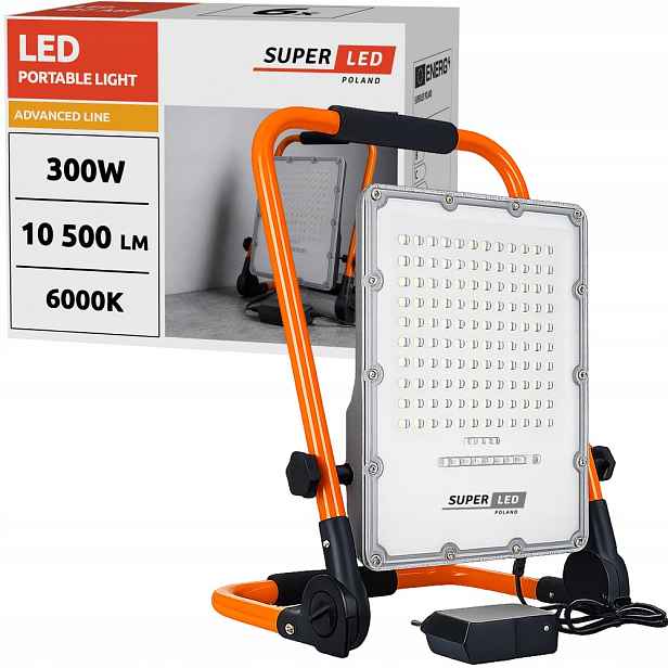 Stavební Led pracovní reflektor 300 W přenosný stativ Halogen