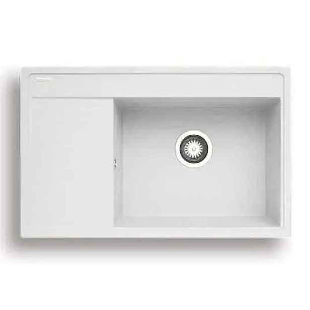 Casarredo Pyragranitový dřez CAMEA 1B 1D RH (79x50) snow