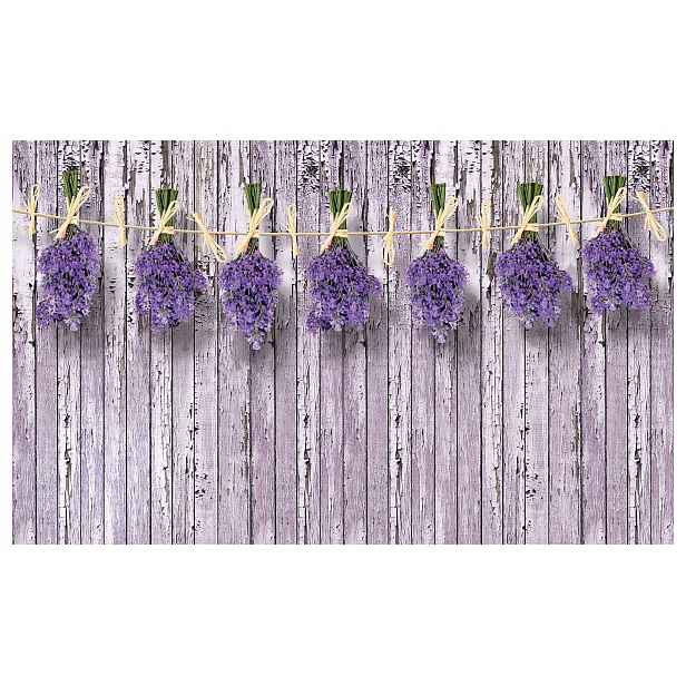 Fototapeta Levandule Provence na dřevě Rustikální fialová 250x175 lepidlo