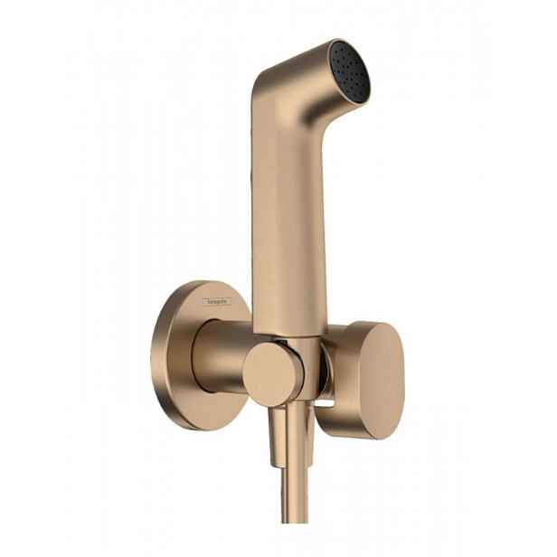 Hansgrohe - Bidetová baterie pod omítku, se sprškou, kartáčovaný bronz 29232140