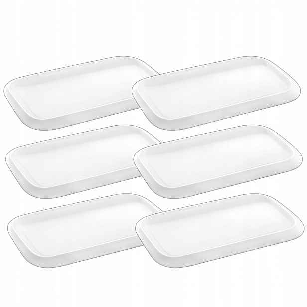 Obdélníková miska na svačinu Wilmax porcelánová 20x12 cm, sada 6 ks