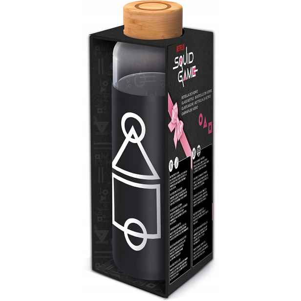 Squid Games skleněná láhev s návlekem 585 ml