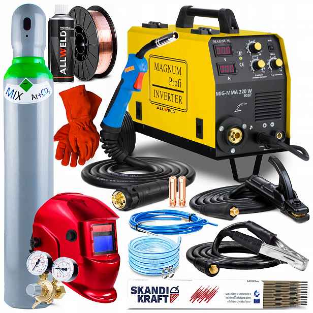 Invertorová Svářečka Invertorová Magnum Mig 220W Mma Alu 200A 230V Igbt Sada