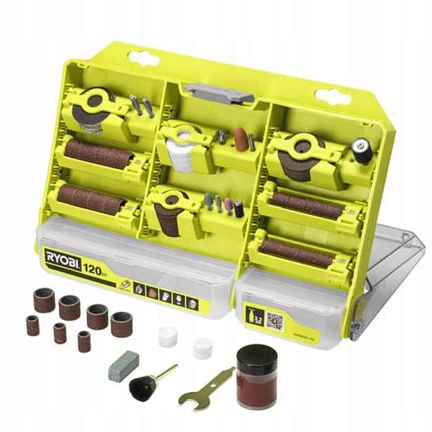 Ryobi Univerzální sada rotačního příslušenství 120 ks RAR800K-120