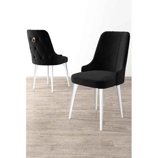 Sada židlí (6 kusů) Newa - Black, White