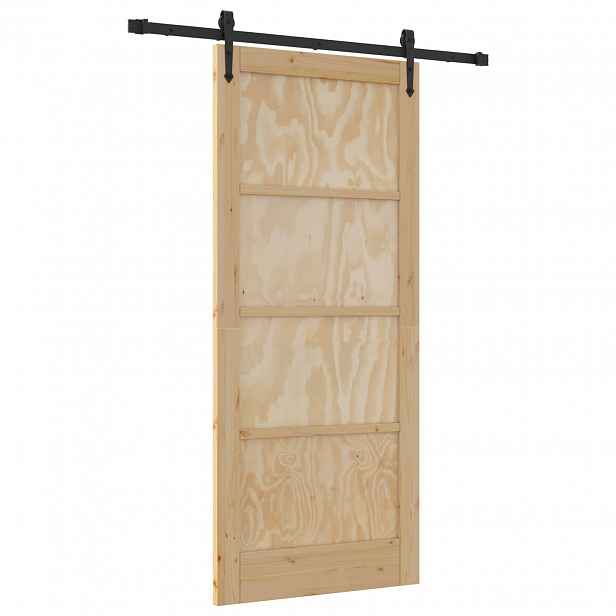 vidaXL Posuvné dveře ORKDAL 86 x 198,5 cm Masivní borovicové dřevo