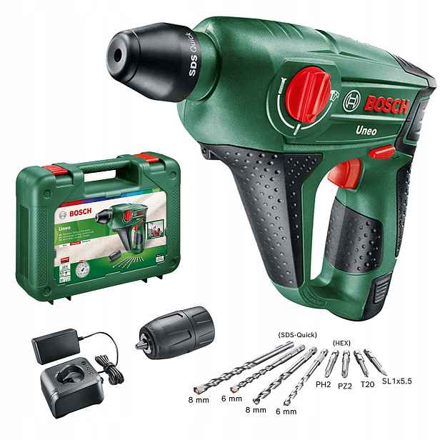 Bosch Uneo 12 Li Akumulátorové kombinované vrtací-sekací kladivo 060398400d