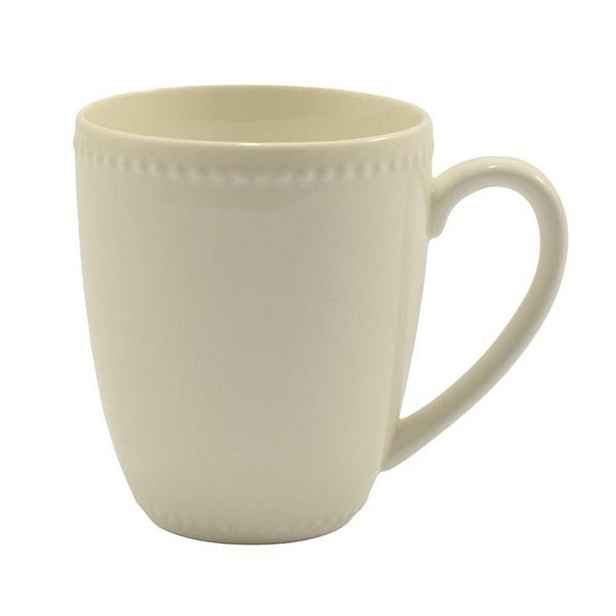 hrnek 355ml, DOTS, bílý, keramika