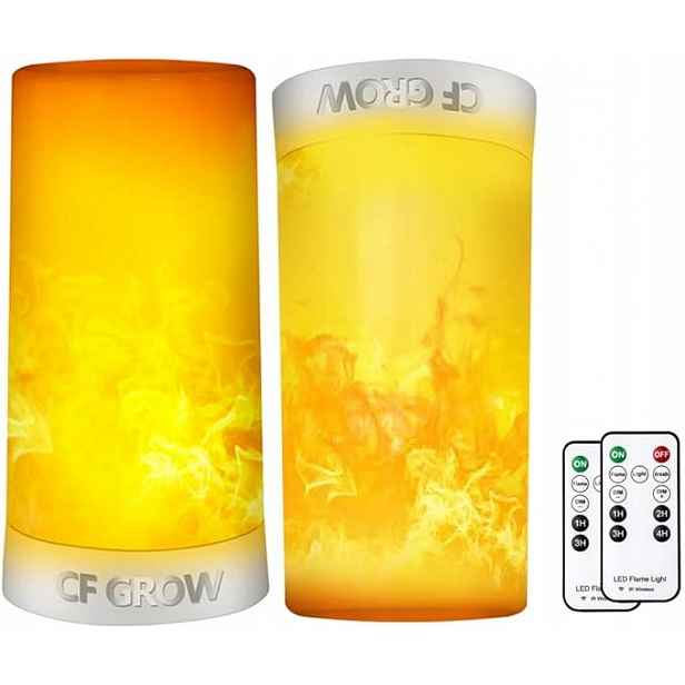 Led lampa Plamen Cfgrow Usb IP44 4 Režimy Magnetický háček 2 ks Ovladače