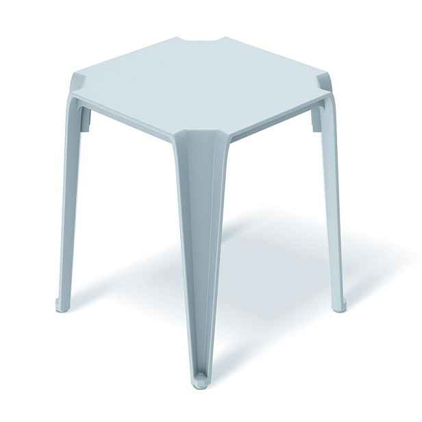 Prosperplast Zahradní odkládací stolek LOTTIES 39,6x39,6x46,5 cm světle šedý