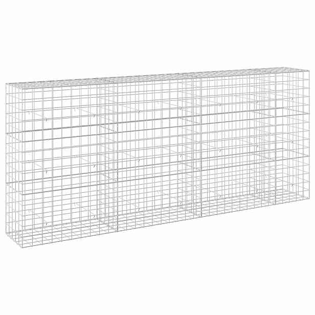 vidaXL Gabion s drátem 5 mm a síťkou 10x10 cm 350x50x150 cm