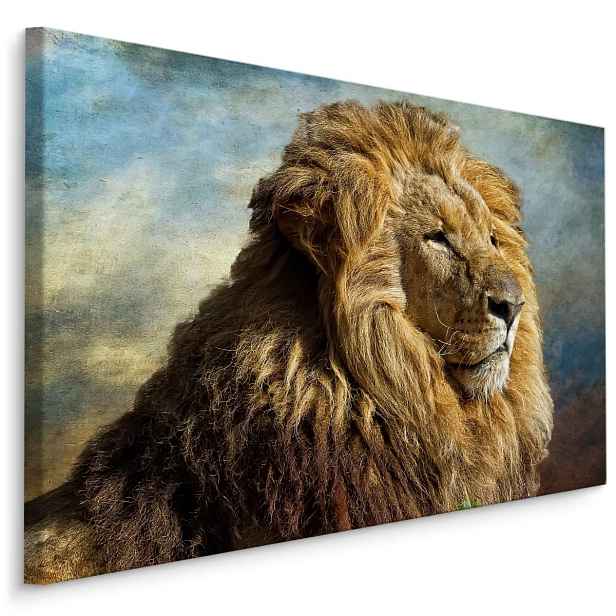 MyBestHome BOX Plátno Majestátní 3D Lev Varianta: 100x70