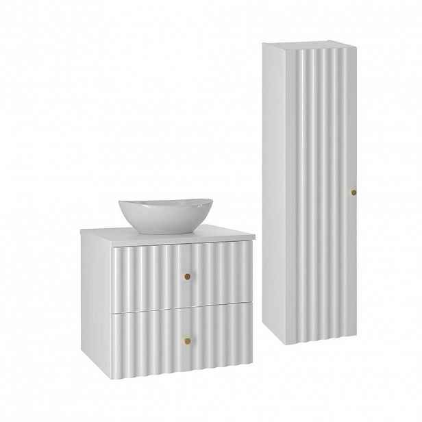 Petits-meubles KOUPELNOVÝ NÁBYTEK 60.6cm Izae 2er-Set Bílá