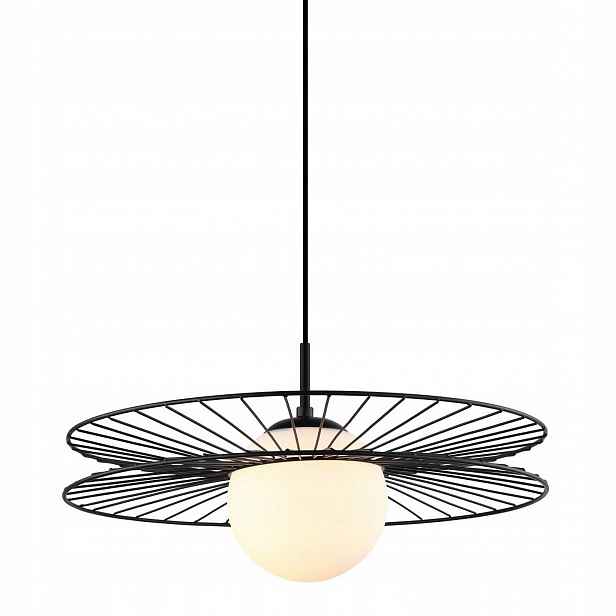 Sandy Závěsná lampa Černá Moderní kulatá E27 40W IP20