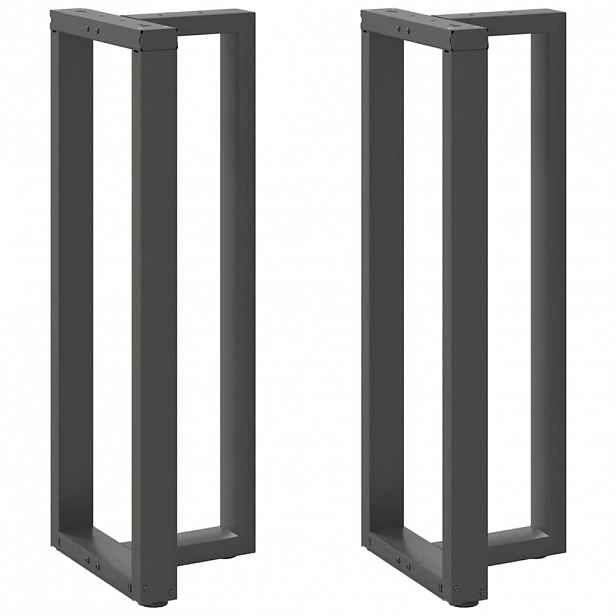 vidaXL Nohy barového stolu ve tvaru T 2 ks antracitové 40 x 35 x (110-111) cm ocelové
