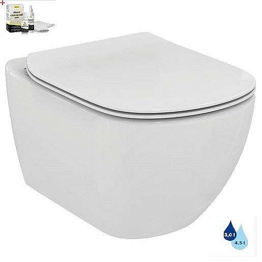 Wc s prkénkem softclose závěsné Ideal Standard Testra zadní odpad SIKOSIST0078