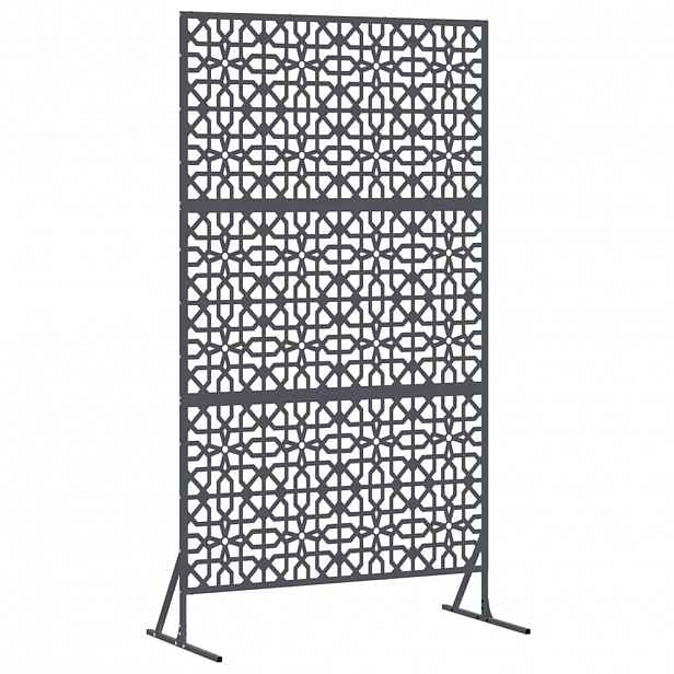 vidaXL Obrazovka pro soukromí 100 x 50 x 180 cm Ocel Antracitová