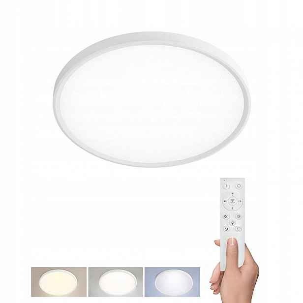 Led stropní světlo s dálkovým ovladačem Estela White Ugr 40W, 4300lm, 50cm