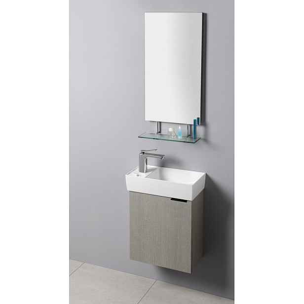 Sapho Koupelnový set LATUS IX 47,5, dub stříbrný