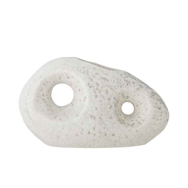 Kameninová váza délka 16 cm CAIA Bloomingville - bílá