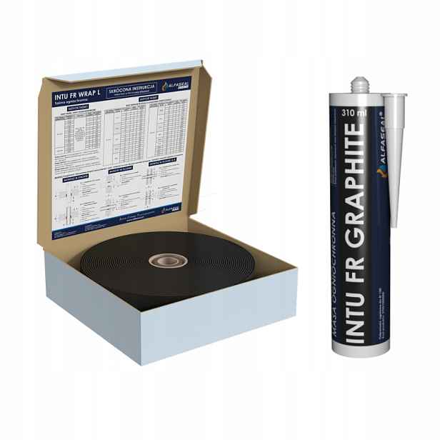 Sada Alfaseal Protipožární Hmota Graphite Ppož 310 ML Páska 100 MM 25 Mb