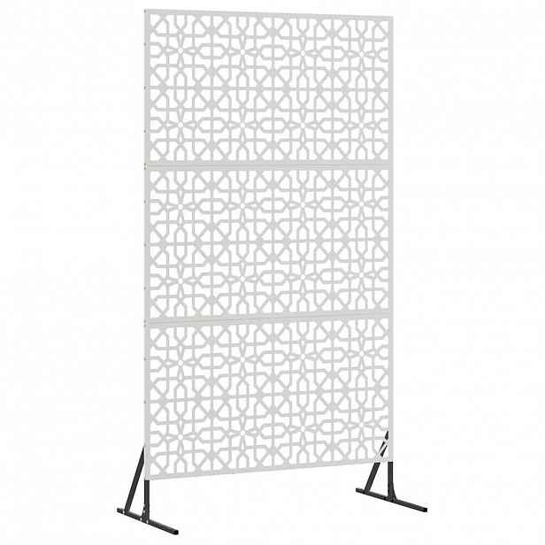 vidaXL Obrazovka pro soukromí 100 x 50 x 180 cm Nerezová ocel Stříbrná