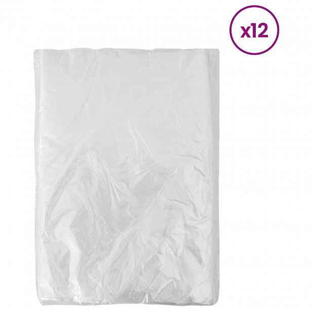 vidaXL Prachová plachta 12 ks Transparentní 400 x 500 cm HDPE