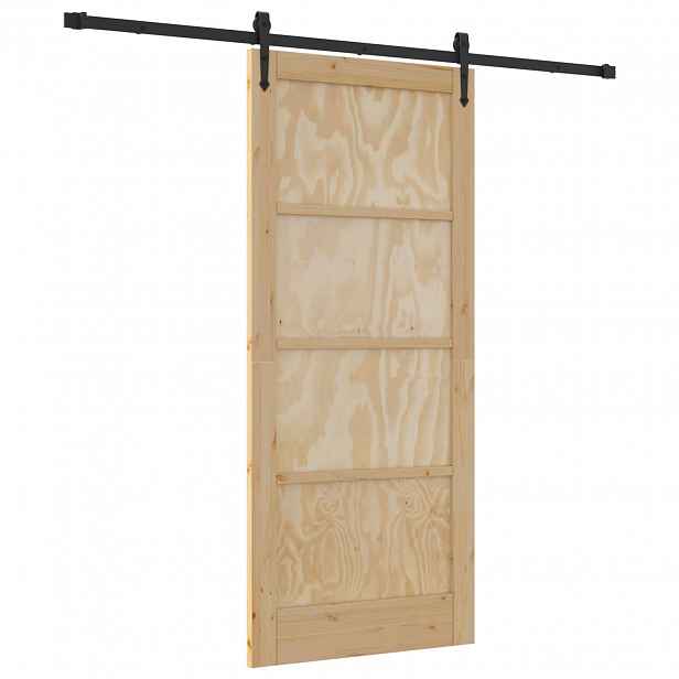 vidaXL Posuvné dveře ORKDAL 86 x 198,5 cm Masivní borovicové dřevo