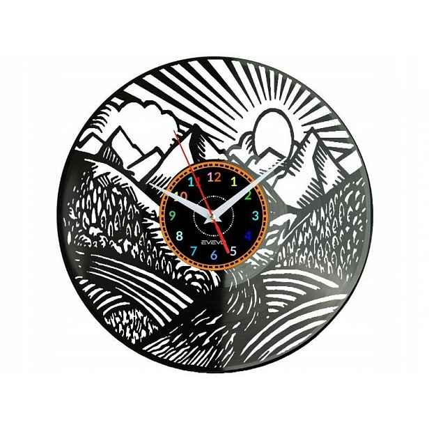 Krajina Dárek Originální dekorace do domu Hodiny z vinylové desky